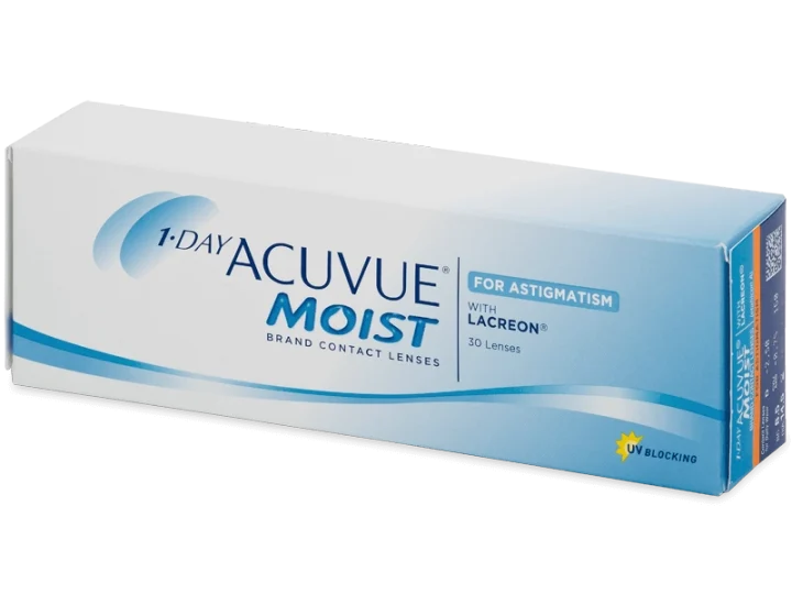 Lenti a contatto giornaliere 1-DAY ACUVUE MOIST for ASTIGMATISM 30 lenti di Johnson & Johnson