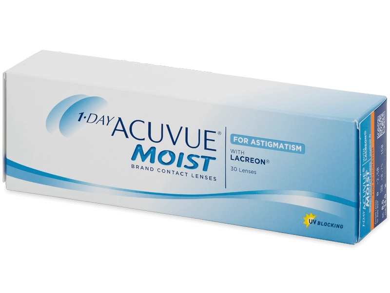 Lenti a contatto giornaliere 1-DAY ACUVUE MOIST for ASTIGMATISM 30 lenti di Johnson & Johnson