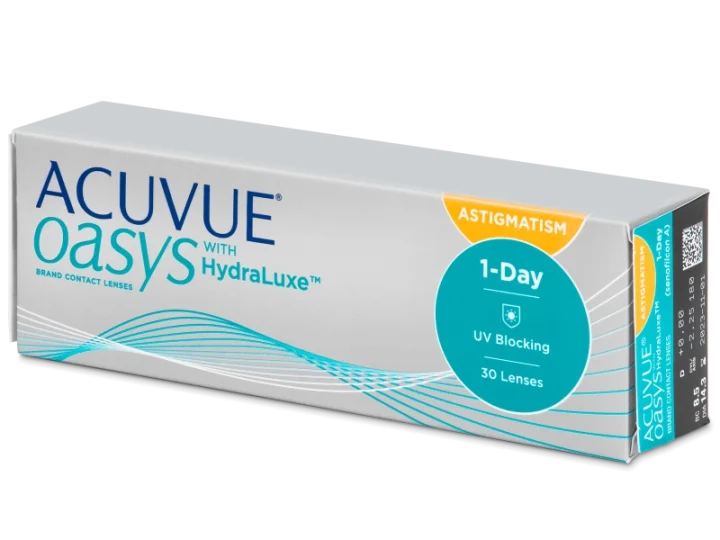 Lenti a contatto giornaliere ACUVUE OASYS 1-DAY with Hydraluxe for ASTIGMATISM 30 lenti di Johnson & Johnson