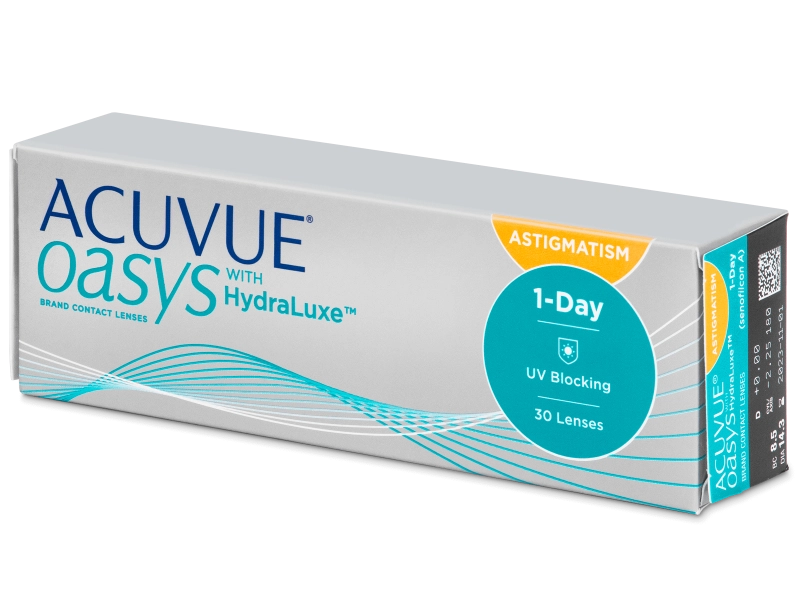 Lenti a contatto giornaliere ACUVUE OASYS 1-DAY with Hydraluxe for ASTIGMATISM 30 lenti di Johnson & Johnson