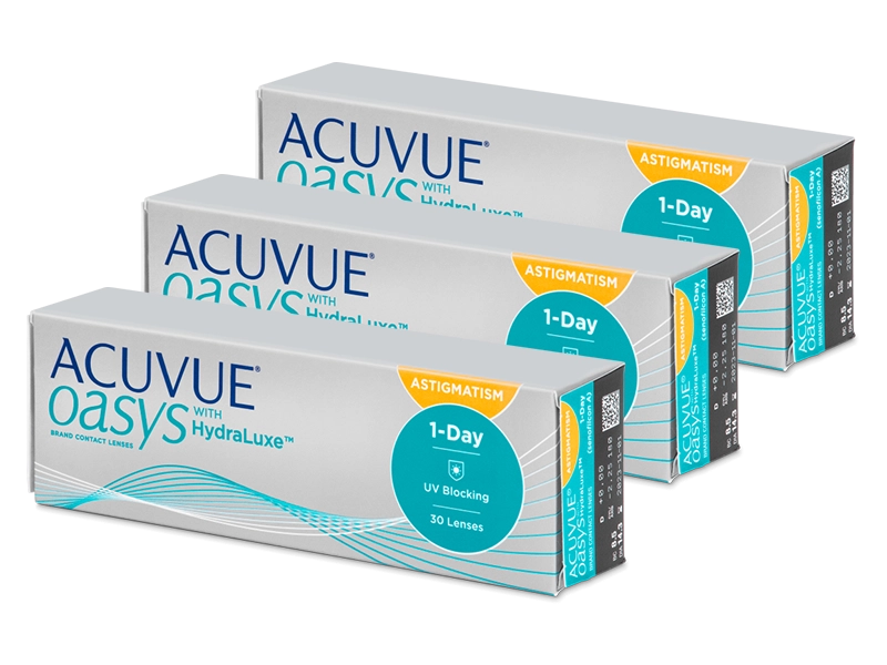 Lenti a contatto giornaliere ACUVUE OASYS 1-DAY with Hydraluxe for ASTIGMATISM 90 lenti di Johnson & Johnson