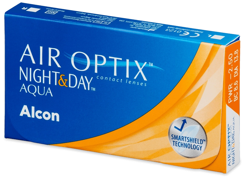 Lenti a contatto mensili AIR OPTIX NIGHT&DAY AQUA 3 lenti di Alcon