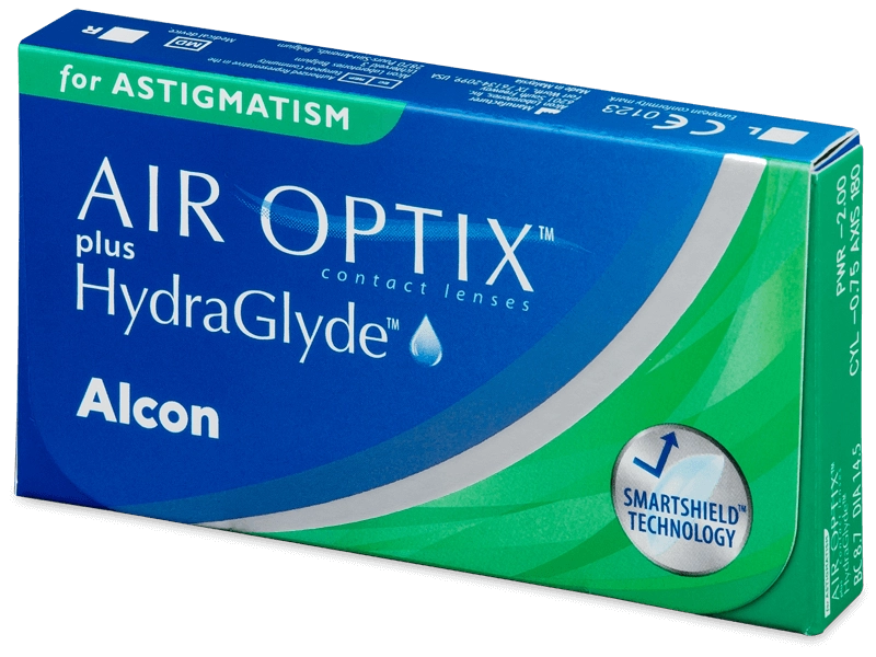 Lenti a contatto mensili AIR OPTIX plus Hydraglyde for ASTIGMATISM 3 lenti di Alcon