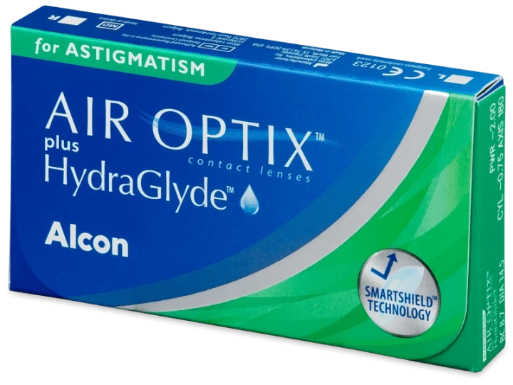 Lenti a contatto mensili AIR OPTIX plus Hydraglyde for ASTIGMATISM 6 lenti di Alcon