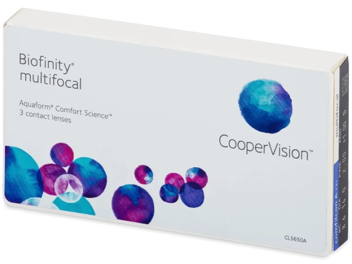 Lenti a contatto mensili BIOFINITY MULTIFOCAL 3 lenti di Coopervision