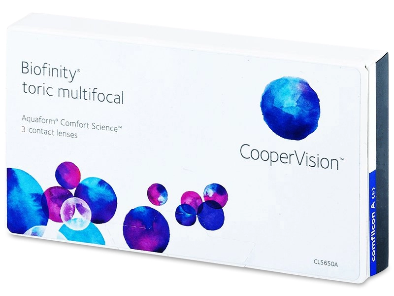 Lenti a contatto mensili BIOFINITY TORIC MULTIFOCAL 3 lenti di Coopervision