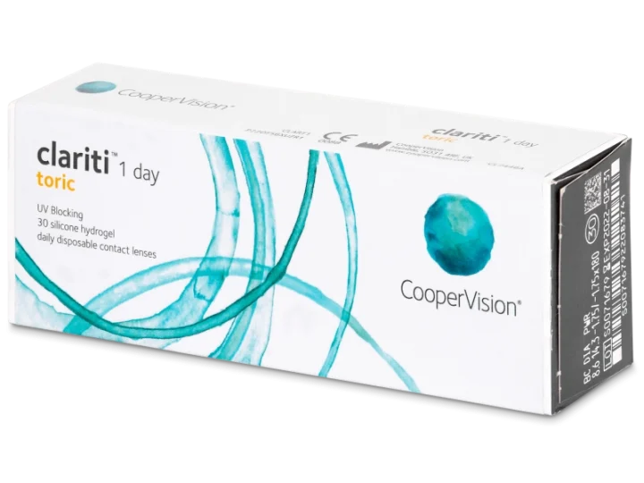 Lenti a contatto giornaliere CLARITI 1 DAY TORIC 30 lenti di Coopervision