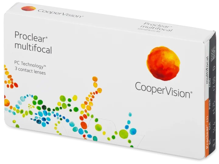 Lenti a contatto mensili PROCLEAR MULTIFOCAL 3 lenti di Coopervision