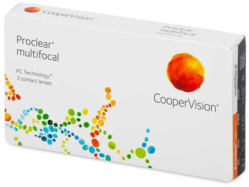 Lenti a contatto mensili PROCLEAR MULTIFOCAL 3 lenti di Coopervision