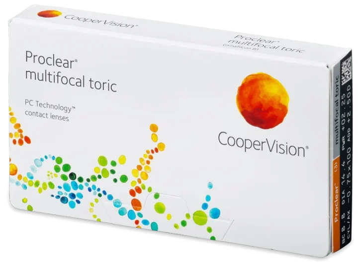 Lenti a contatto mensili PROCLEAR MUTIFOCAL TORIC 3 lenti di Coopervision