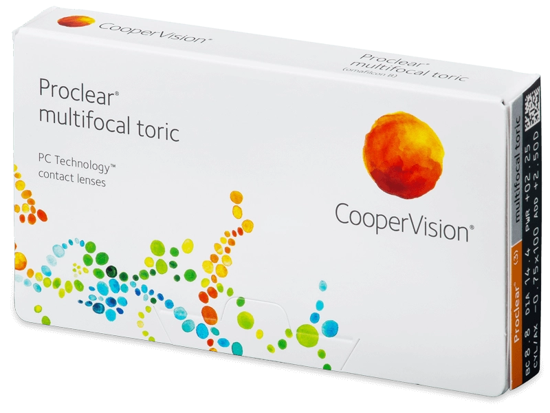 Lenti a contatto mensili PROCLEAR MUTIFOCAL TORIC 3 lenti di Coopervision