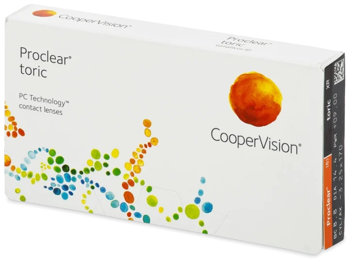 Lenti a contatto mensili PROCLEAR XR TORIC 3 lenti di Coopervision