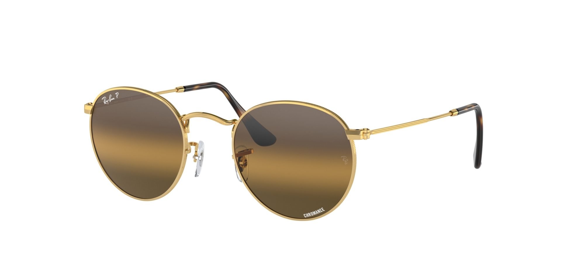 Occhiali da sole Ray Ban RB3447 001/G5 ROUND METAL