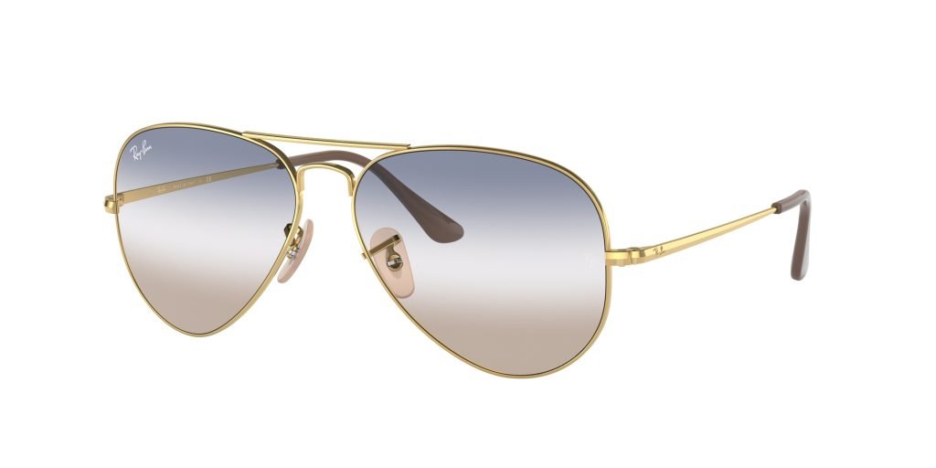 Occhiali da sole Ray Ban RB3689 001/GD AVIATOR METAL II