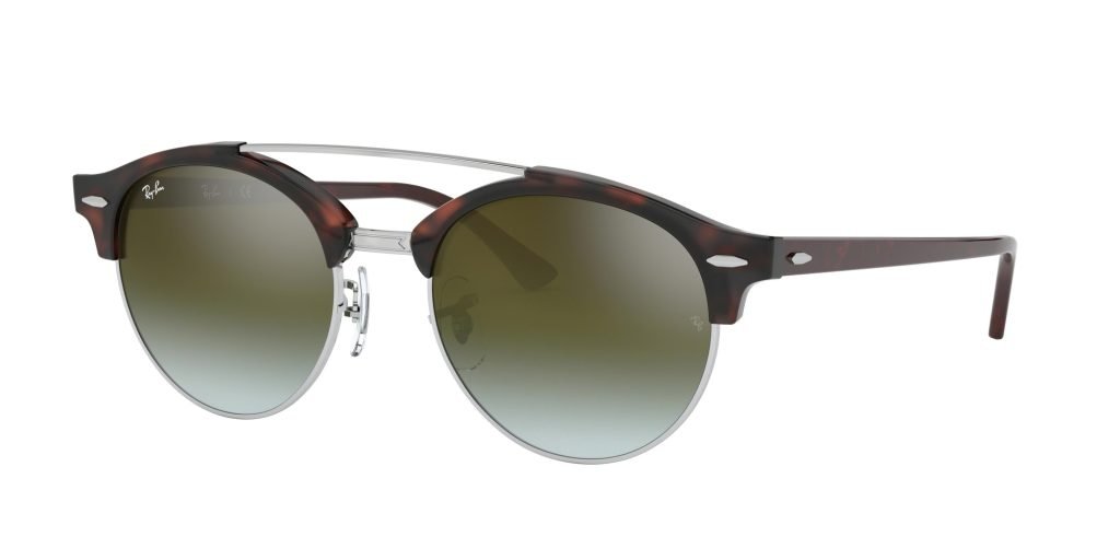 Occhiali da sole Ray Ban RB4346 62519J CLUBROUND DOUBLEBRIDGE