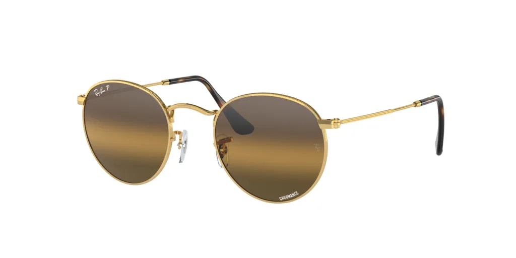 Occhiali da sole Ray-Ban RB3447 001/G5 ROUND METAL